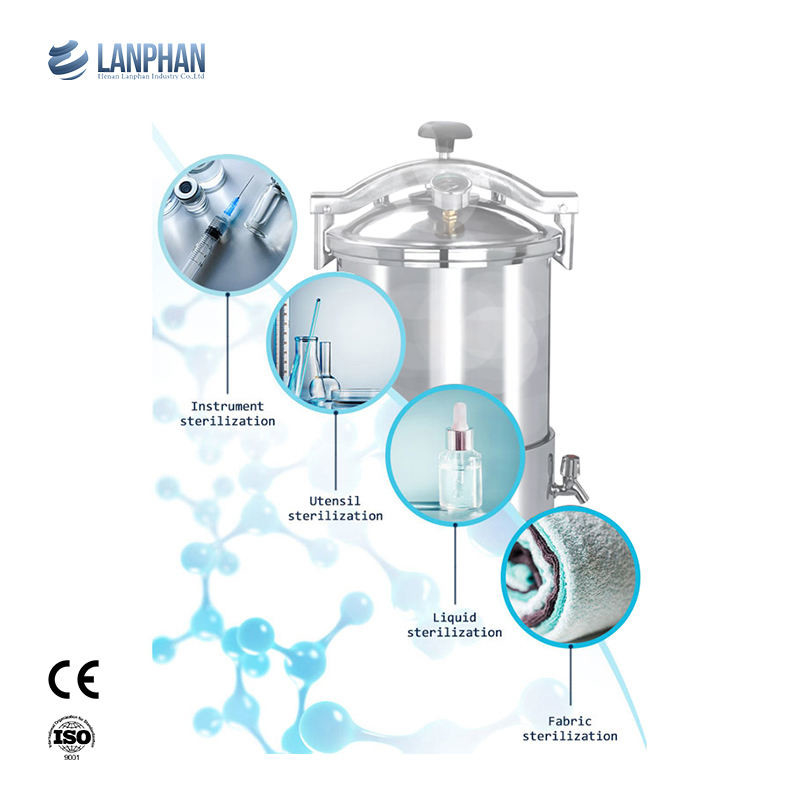 전기 가열 살균기 압력솥 0.16 Mpa 가지고 다닐 수 있는 시험소 증기 압력솥