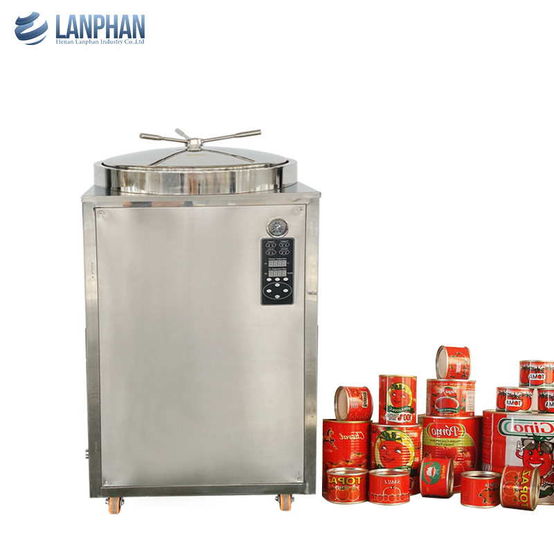 230L 수직 살균기 8KW 스팀 수직 오토클라브 손 바퀴로 버섯 기판