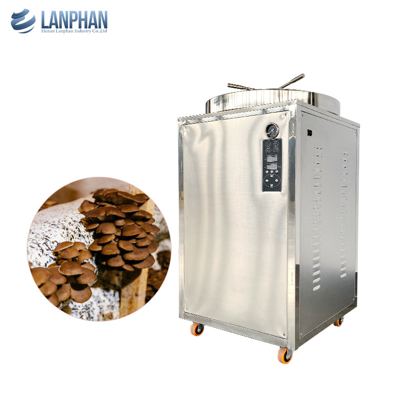 230L 수직 살균기 8KW 스팀 수직 오토클라브 손 바퀴로 버섯 기판