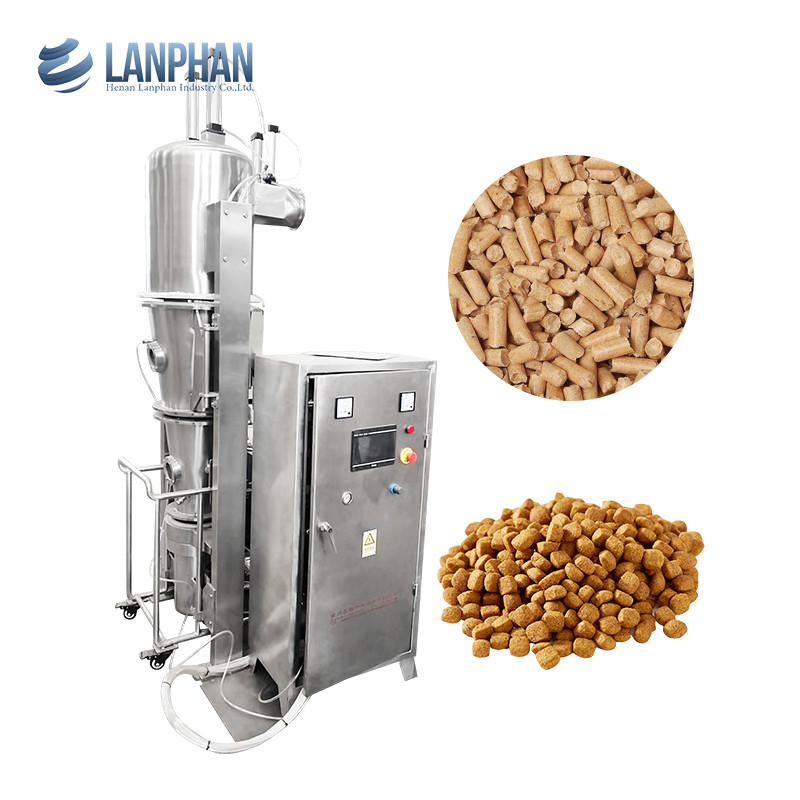 유체 침상 granulator 끓는 유체화 유체 침상 건조 granulating 의약품 가루