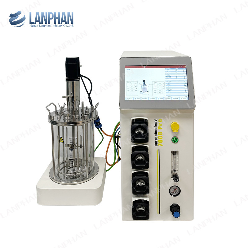 0.25L-15L 유리 바이오 반응기 공장 바이오 반응기 실험실 세포 배양용 바이오 반응기 장비