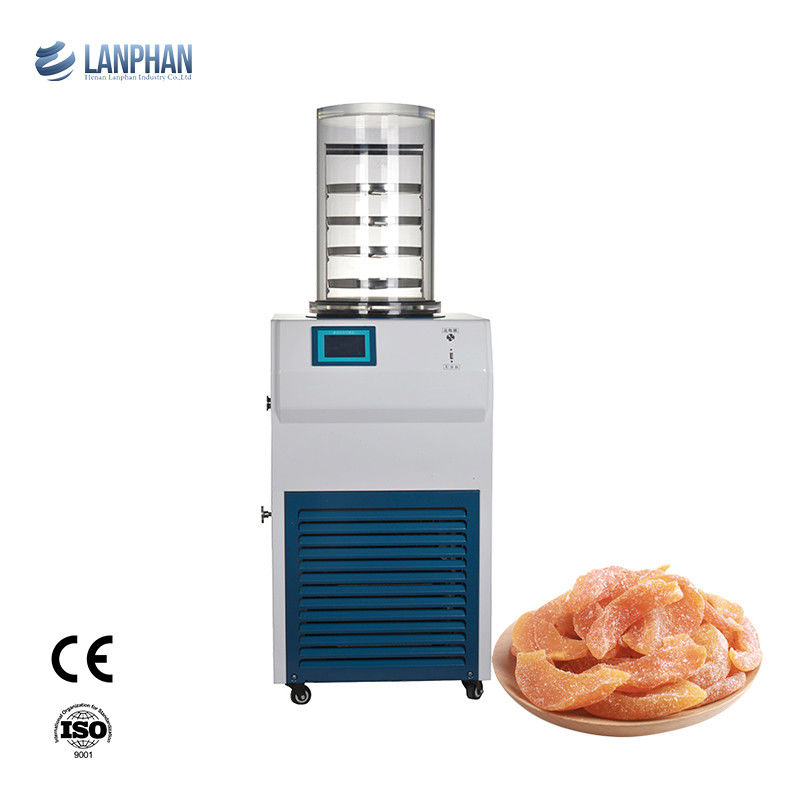 6kg/24h 수분 포집 용량 실험실용 동결 건조기 (공랭식, 스테인리스 스틸 냉각 트랩 포함)