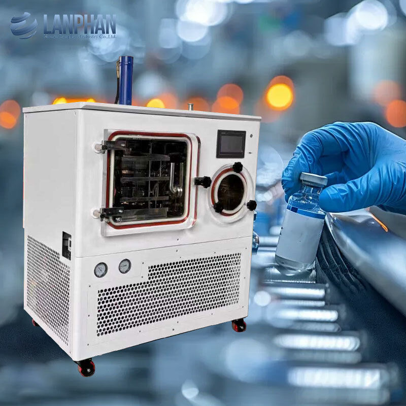 0.3m2 실험실 진공 냉각 건조기 파일럿 스케일 백신 반응기 용 냉동 냉각기