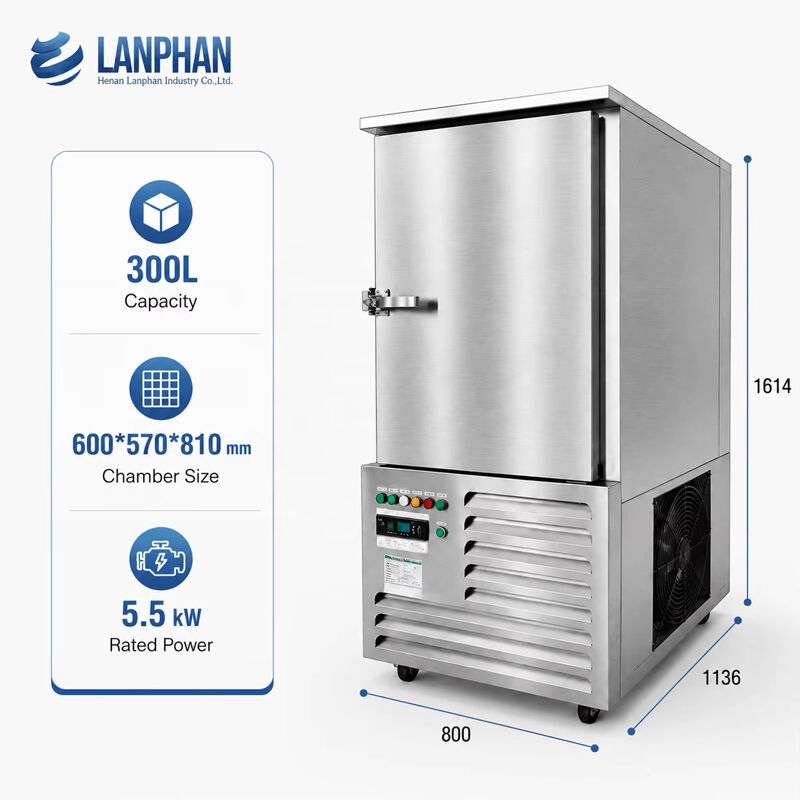 300L -80C 상업용 낚시용 냉장고 10 트레이 스테인리스 스틸 빠른 심식 냉장고
