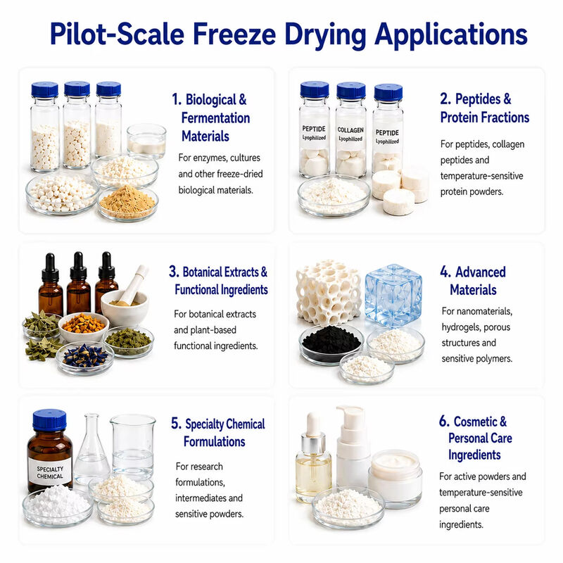 1.1M2 Automatic Hydraulic Stoppering Vacuum Freeze Dryer with Oil Heating for Vials