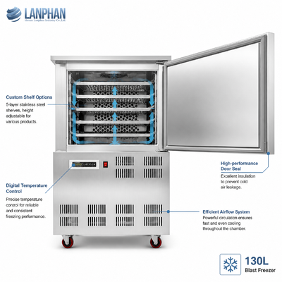 -45°C Quick Freezer Commercial Blast Freezer Quick Freezing Machine for Food Processing