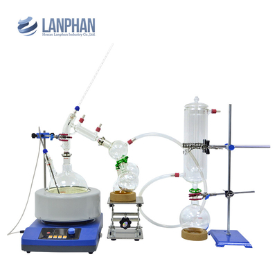 Labortory Chemicals용 2L 단거리 분별 증류 키트
