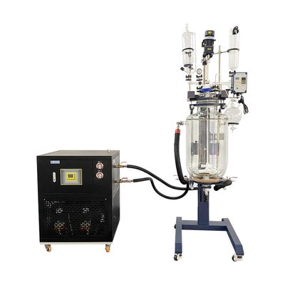 50 밝혀지는 Ptfe 화학은 피복 유리 반응기 결정화 실험실 상승을 두배로 합니다
